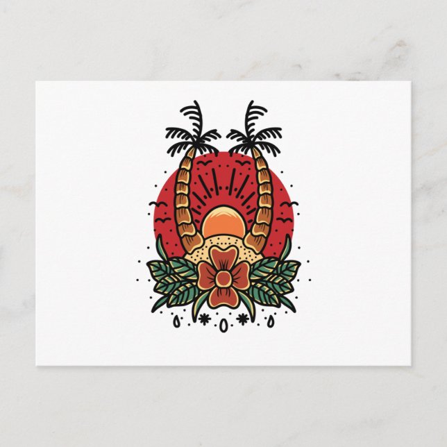 Postal Amanecer de verano (Anverso)