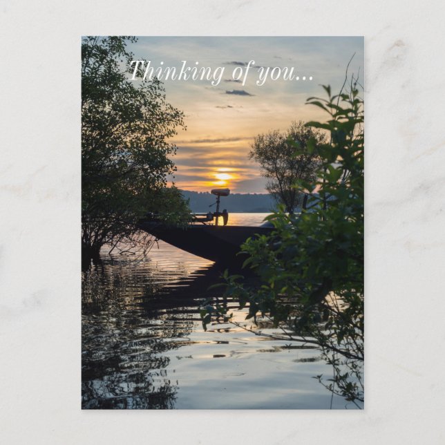 Postal Amanecer del barco pesquero (Anverso)