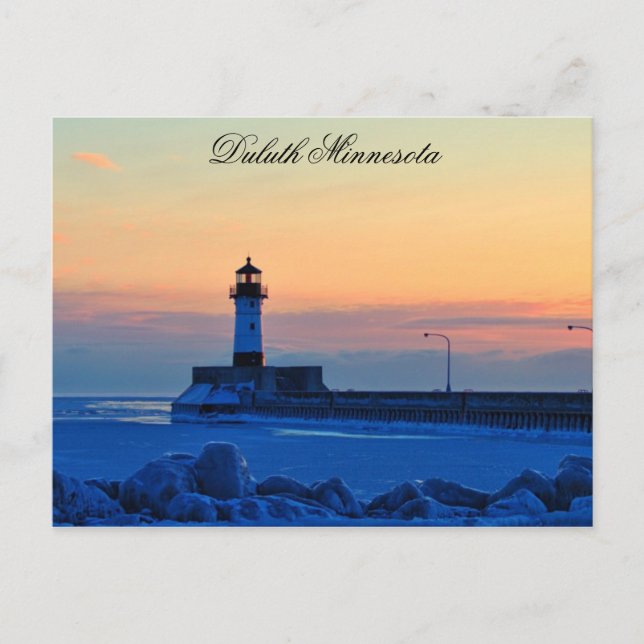 Postal Amanecer del faro (Anverso)