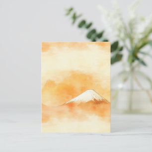Postal Amanecer del Golden Dawn sobre el Monte Fuji – Acu