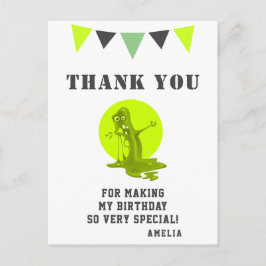 Postal Amanecer del Monstruo de la Monstrua Verde Sombrío