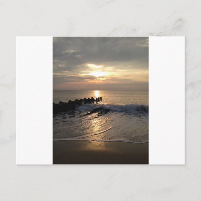 Postal Amanecer del muelle (Anverso)