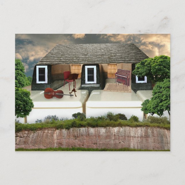 Postal Amanecer del Penthouse de Piano (Anverso)