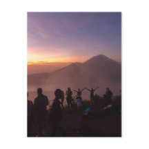 Amanecer desde el Monte Batur en Bali, Indonesia
