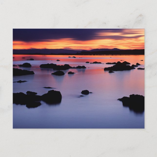 Postal Amanecer en Black Point de Mono Lake (Anverso)