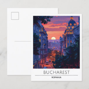 Postal Amanecer en Bucarest Rumania Viaje