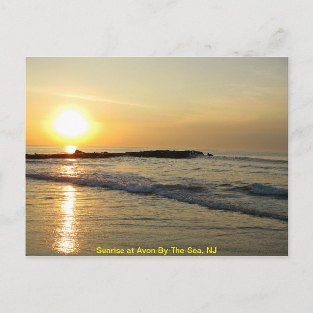 Postal Amanecer en el Atlántico (Anverso)