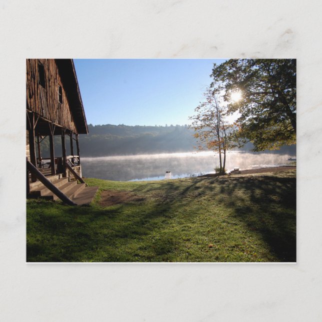 Postal Amanecer en el campamento (Anverso)