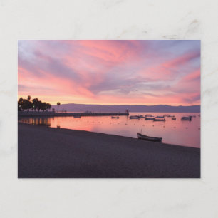 Postal Amanecer en el Lago de Chapala