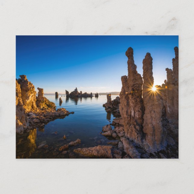 Postal Amanecer en el lago Mono, California (Anverso)