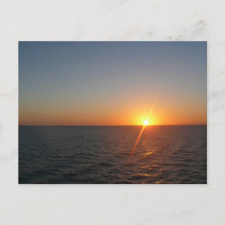 Postal Amanecer en el Mar III Océano Atlántico