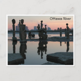 Postal Amanecer en el río de Ottawa