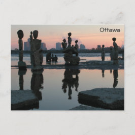 Postal Amanecer en el río de Ottawa