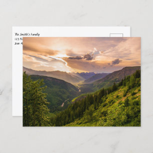 Postal Amanecer en el valle