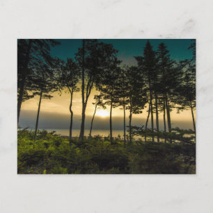Postal Amanecer en la bahía de Gouldsboro, Maine