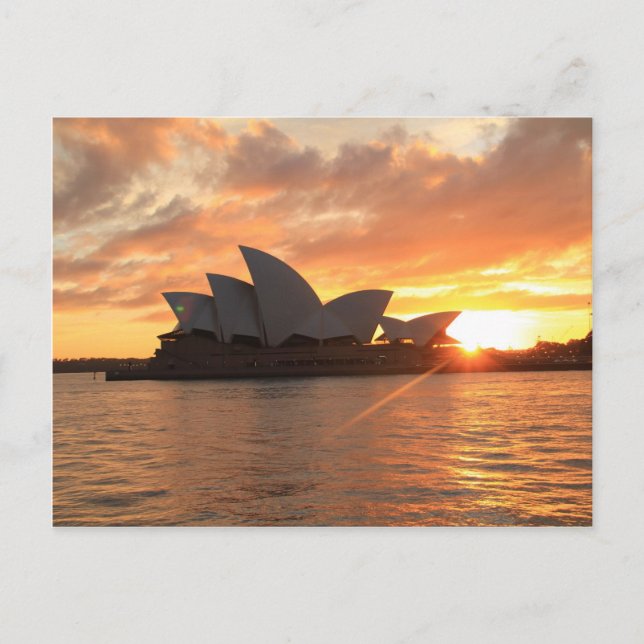 Postal Amanecer en la Ópera de Sydney (Anverso)