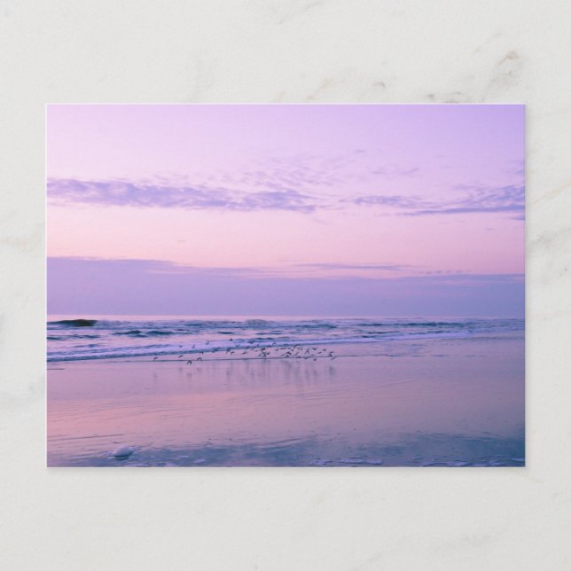 Postal Amanecer en la playa (Anverso)