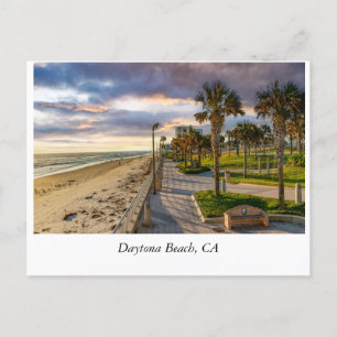 Postal Amanecer en la playa de Daytona: Un escape costero