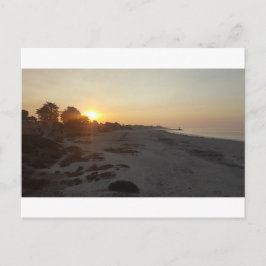 Postal Amanecer en la playa de Santa Cruz