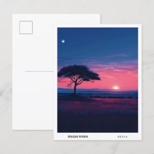 Postal Amanecer en Masai Mara Kenya Travel