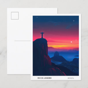 Postal Amanecer en Río de Janeiro Brasil Viajes