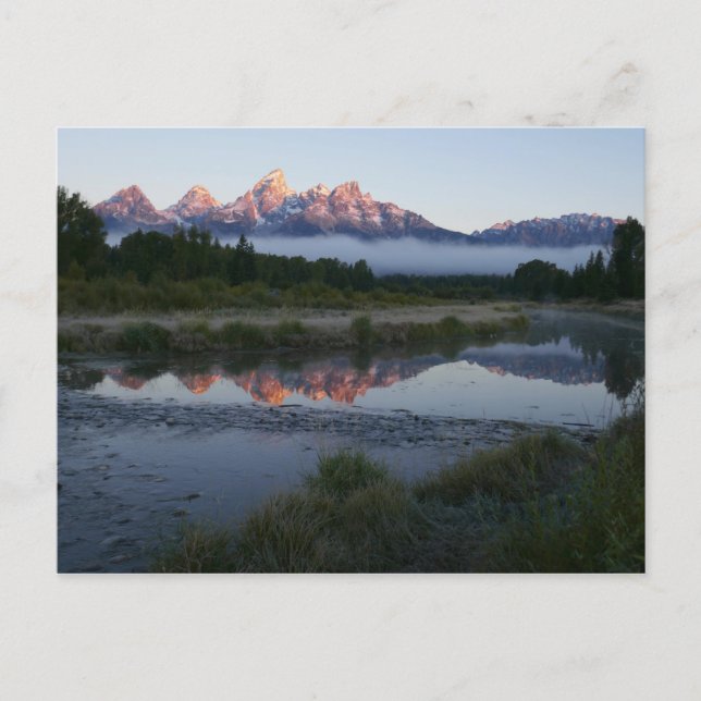Postal Amanecer en Schwabacker aterrizando en Grand Teton (Anverso)