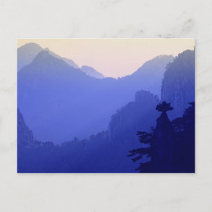 Postal Amanecer, Montaña Amarilla, Huangshan, China