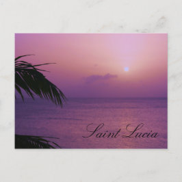 Postal Amanecer morado de Santa Lucía