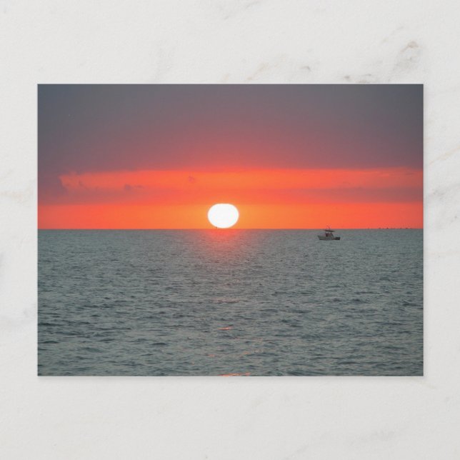 Postal Amanecer occidental clave (Anverso)