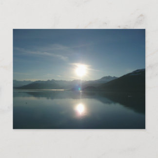 Postal Amanecer por la fotografía del College Fjord Alask