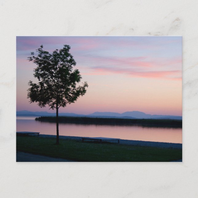 Postal Amanecer rosa (Anverso)