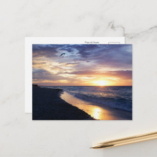 Postal Amanecer Sereno en una Playa Mexicana
