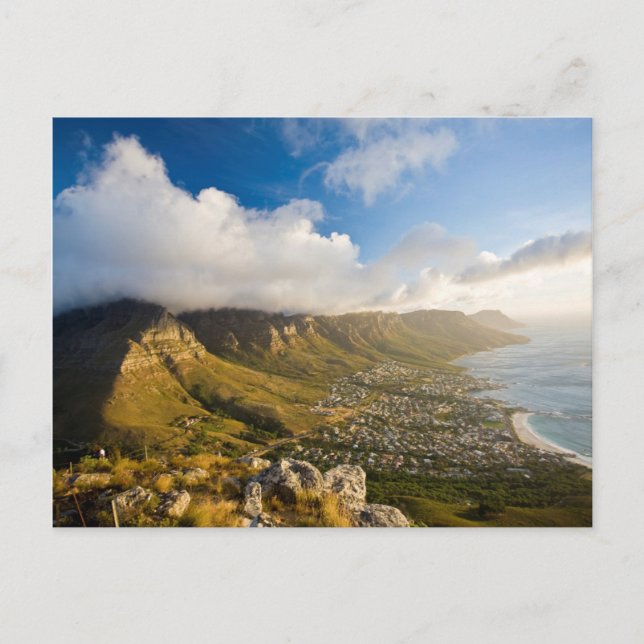 Postal Amanecer sobre Camps Bay y Table Mountain (Anverso)