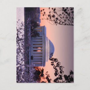 Postal Amanecer sobre el monumento a Jefferson en DC