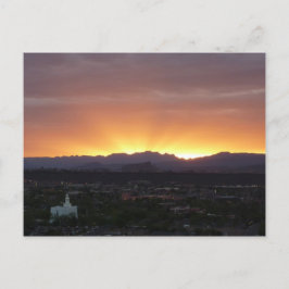 Postal Amanecer sobre el paisaje de St. George Utah