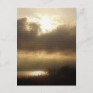 Postal Amanecer sobre el río Columbia #1