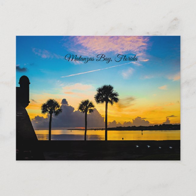Postal Amanecer sobre la bahía de Matanzas, (Anverso)