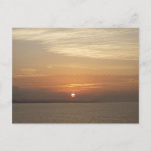 Postal Amanecer sobre la capa marina del Caribe Aruba II