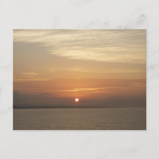Postal Amanecer sobre la capa marina del Caribe Aruba II