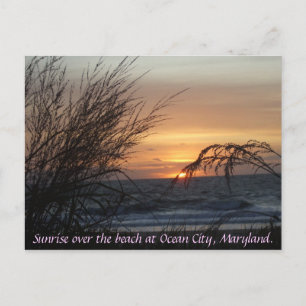Postal Amanecer sobre la playa en...