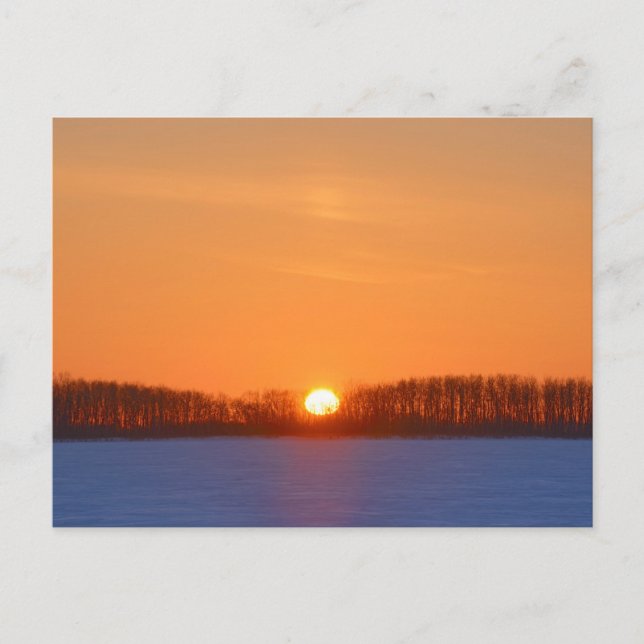 Postal Amanecer sobre la pradera | Manitoba, Canadá (Anverso)