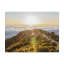 Amanecer sobre las nubes en Madeira, Pico Ruivo