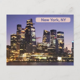 Postal Amanecer sobre Manhattan desde el río Hudson