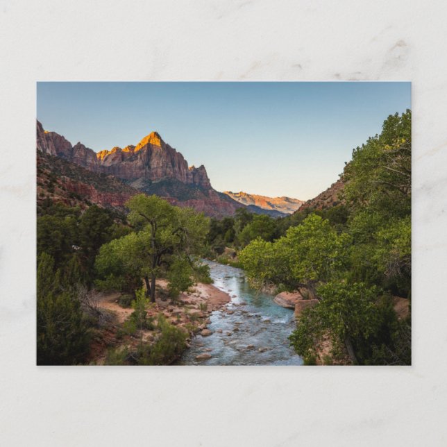 Postal Amanecer sobre Watchman (Anverso)