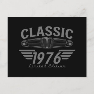 Postal Amante de Coches Clásicos 1976 Hecho en 1976 Cumpl