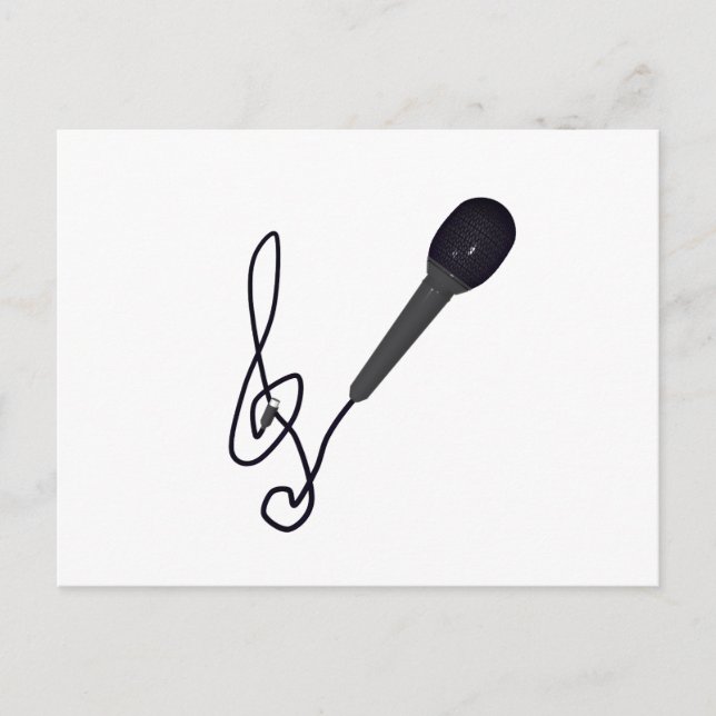 Postal amante de la música (Anverso)