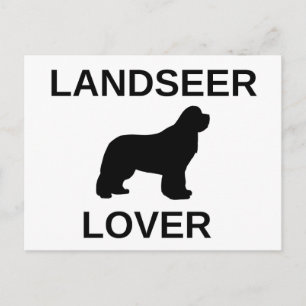 Postal amante de landseer