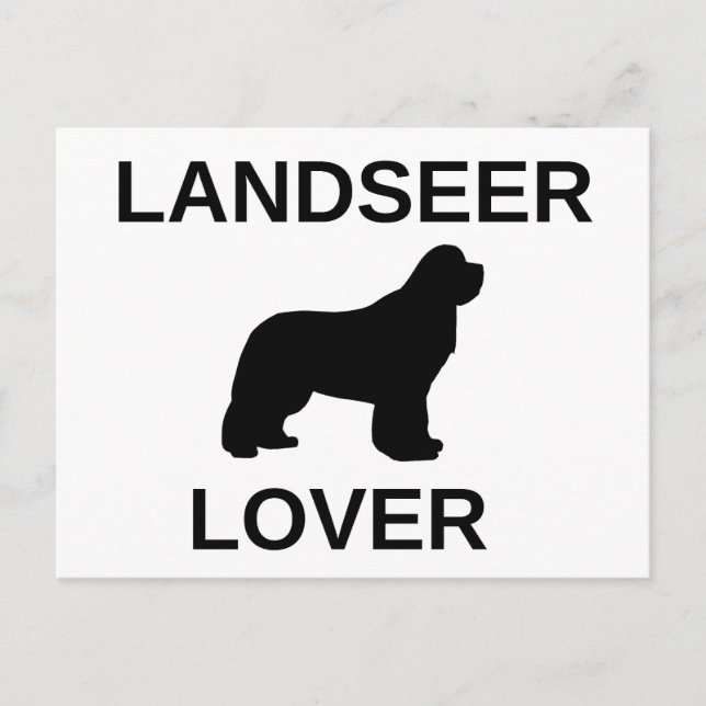 Postal amante de landseer (Anverso)