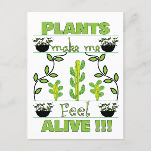 Postal Amante de las Plantas
