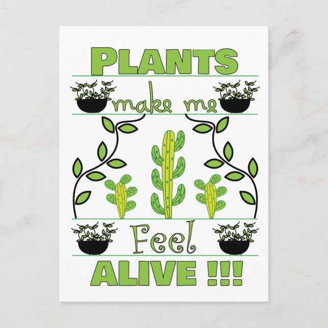 Postal Amante de las Plantas (Anverso)